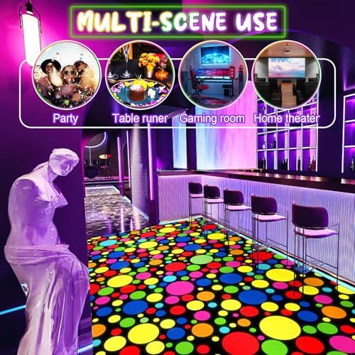UNICORN ELEMENT Neon Dance Floor Runner 787x59 Inch