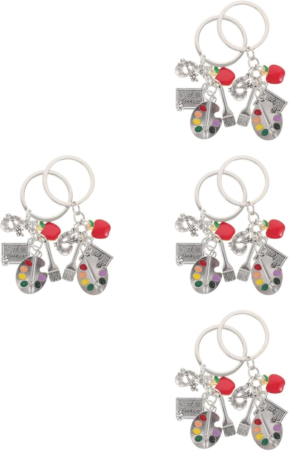 LOGOFUN 8PCS Artist Keychain Backpack Charm Set