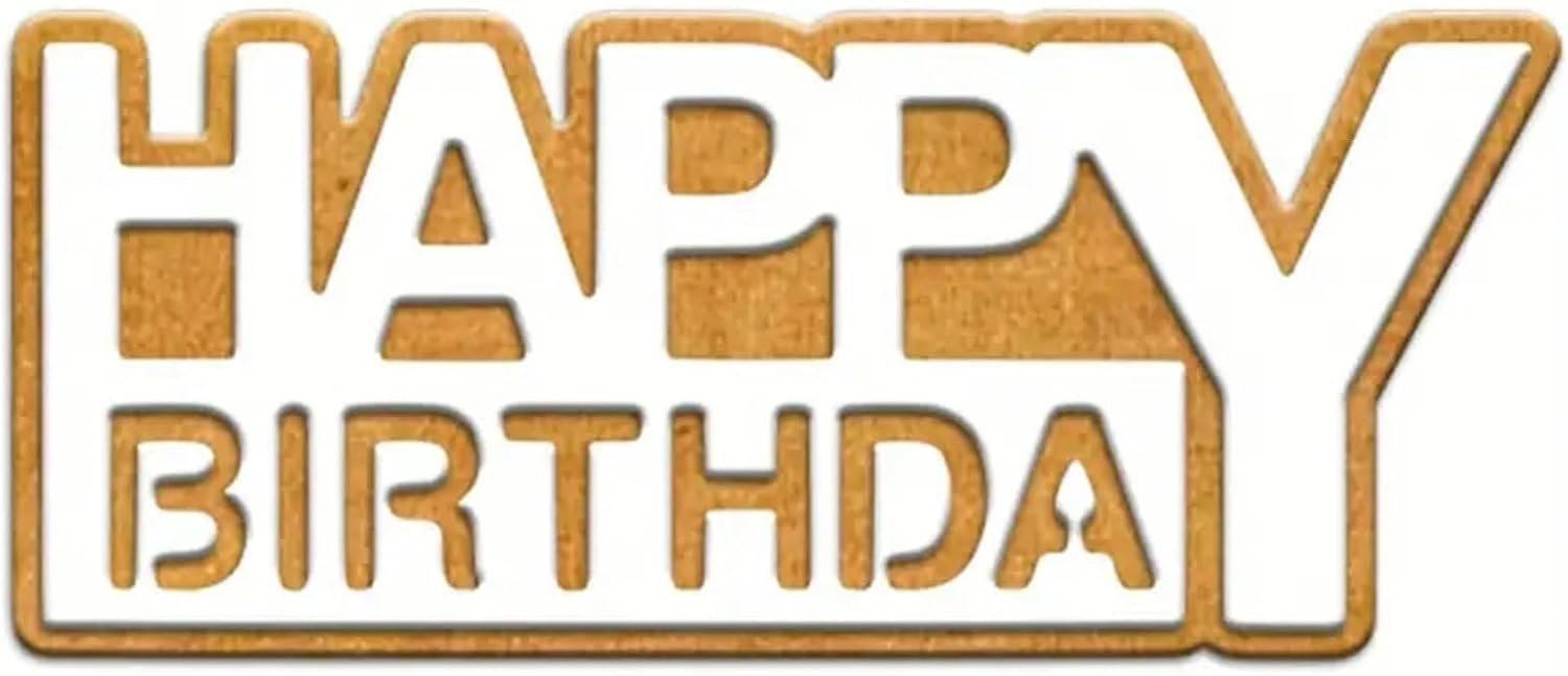 Metal Die Cut Embossing Stencils for Birthday Cards and Scrapbooking