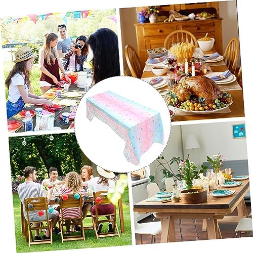 IMIKEYA Mermaid Themed Party Tablecloth for Birthday Celebrations