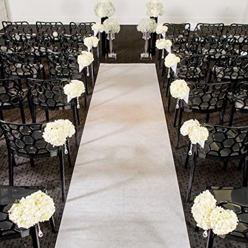 Wedding Aisle Runner Plain White 33g Non-Woven