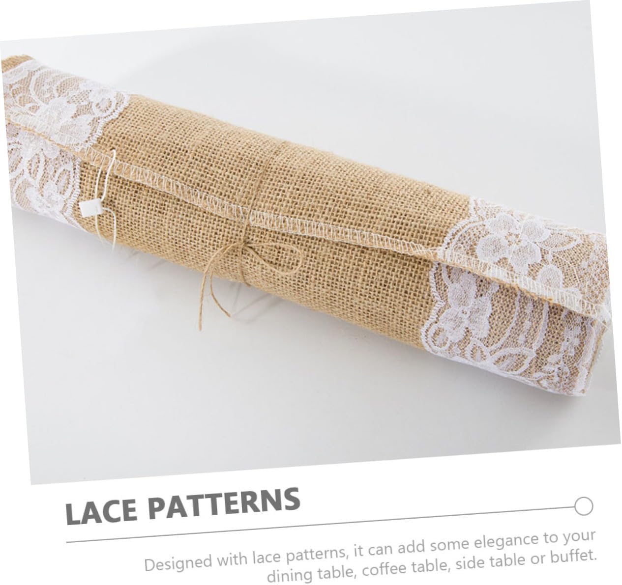 Zerodeko Rustic Lace Table Runner for Home and Parties