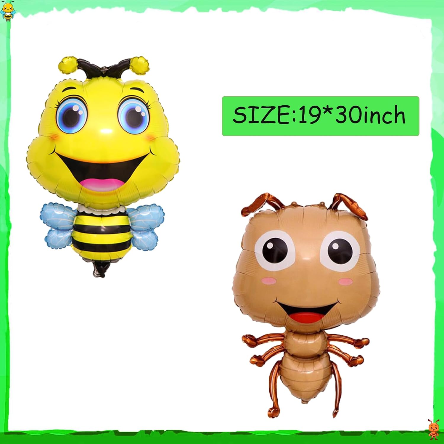 6Pcs Insect Themed Balloons Set for Parties