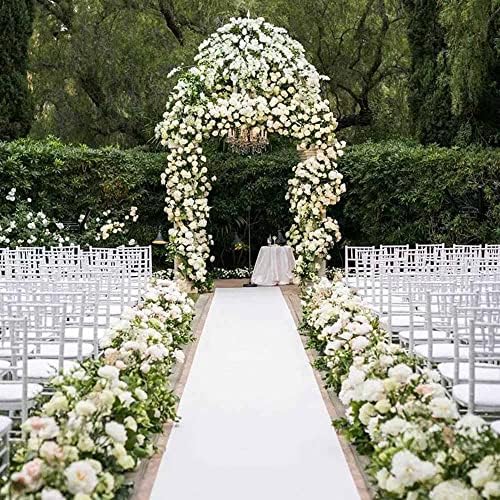 RZMY White Wedding Aisle Runner 33ft x 328ft