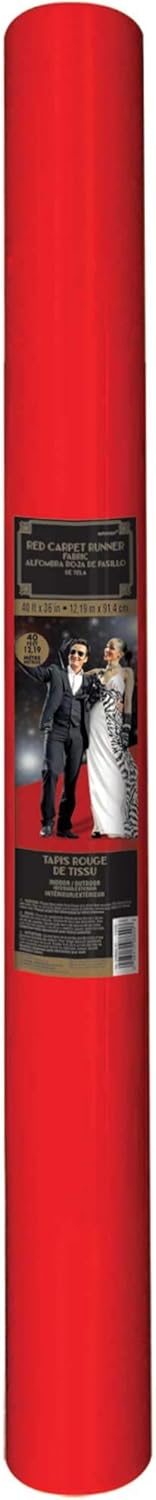 Bold Elegant Red Aisle Runner 40 x 36 1 Pc