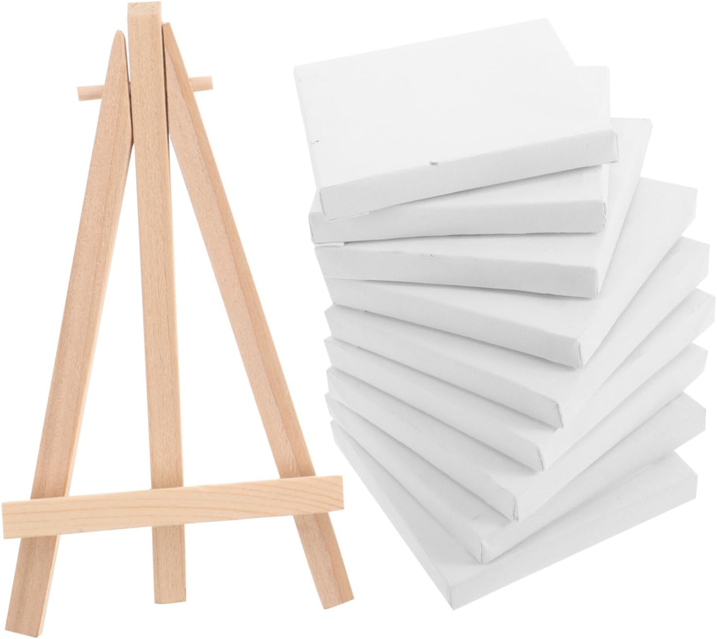 NUOBESTY Mini Painting Kit with Display Easel for Kids