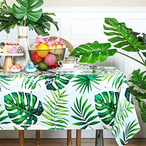 Mixweer 6 Pcs Hawaiian Luau Tablecloths for Party Decoration