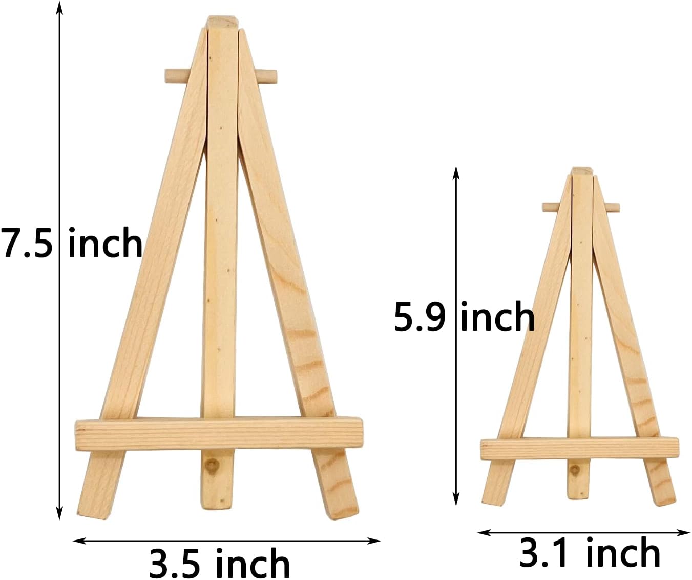 75 Inch Mini Wood Display Easel 10 Pcs Tabletop Easels