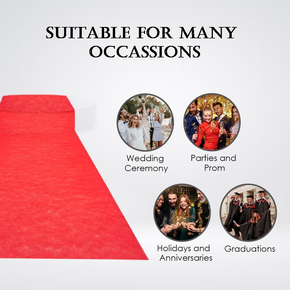 Elegant 50x3 Ft Disposable Aisle Runner