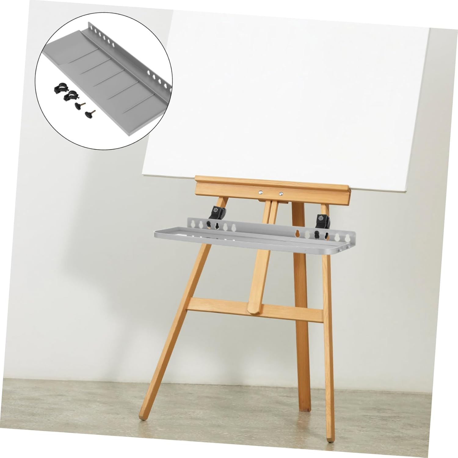 DIYEAH Easel Tray Hand Crank Organizer