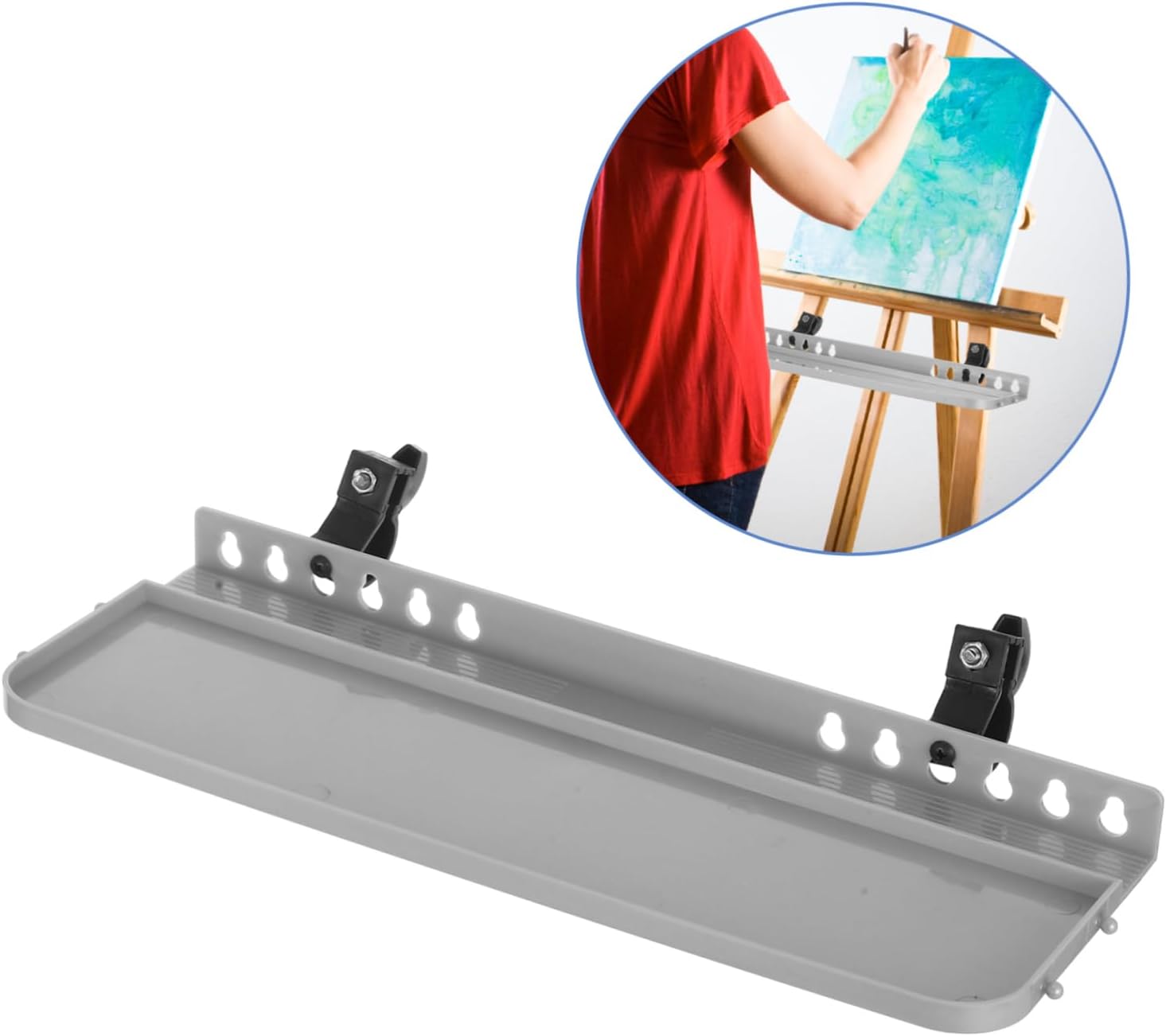 VILLCASE Portable Desktop Easel for Artists with Paint Tray Organizer