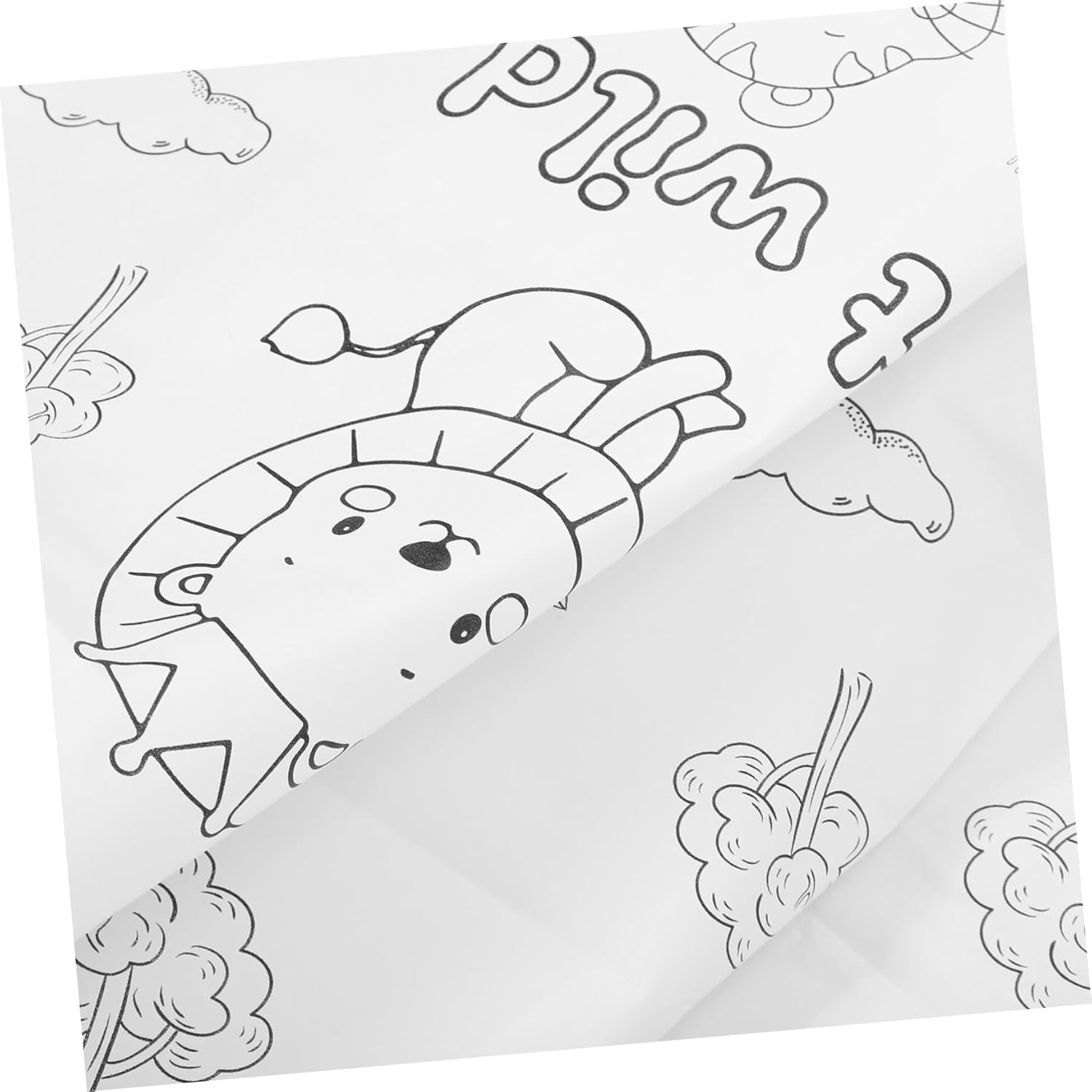 Homoyoyo Birthday Tablecloth with Zoo Animal Theme