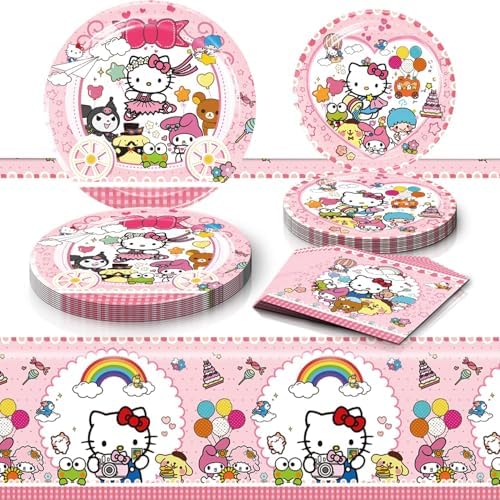 Kitty Birthday Party Supplies Set for Girls