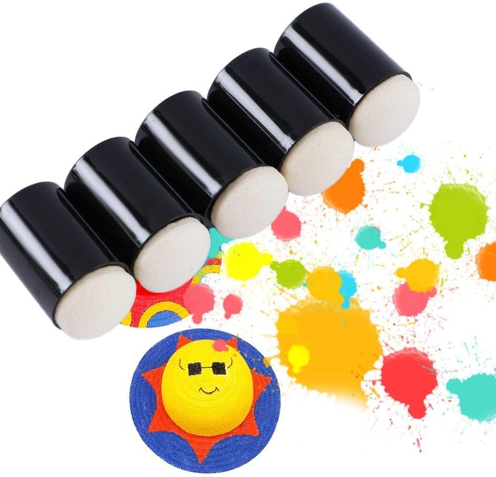 Finger Sponge Dauber Set of 5 for Art Painting