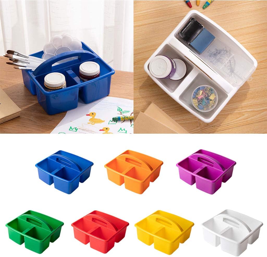 MODODO 3 Compartment Storage Basket Bin Box for Classroom and Home