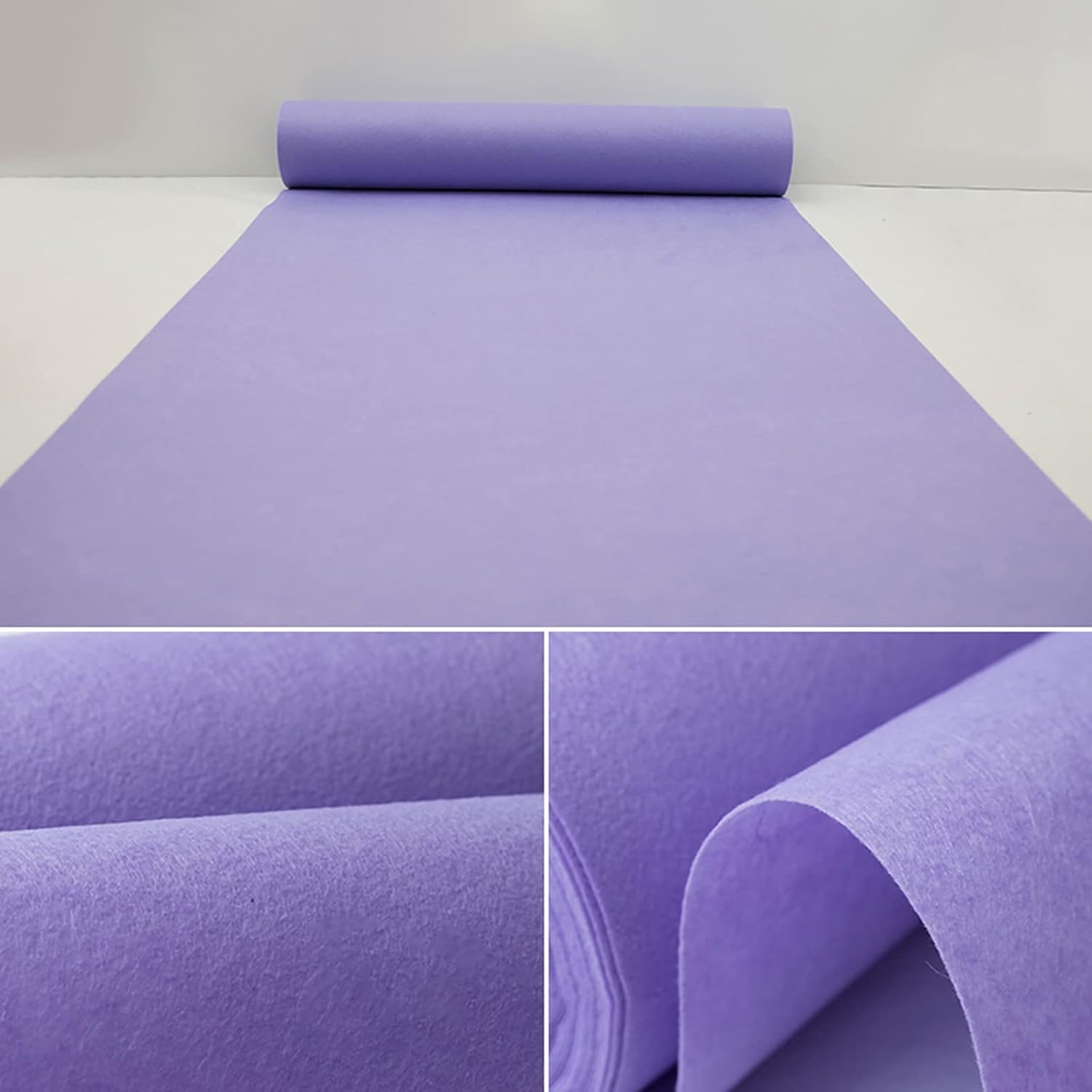 KAMPCO Purple Wedding Aisle Runner Carpet 2mm Thickness