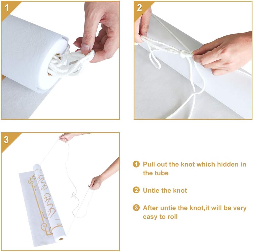 Wedding Aisle Runner 100ft x 3ft Gold Print