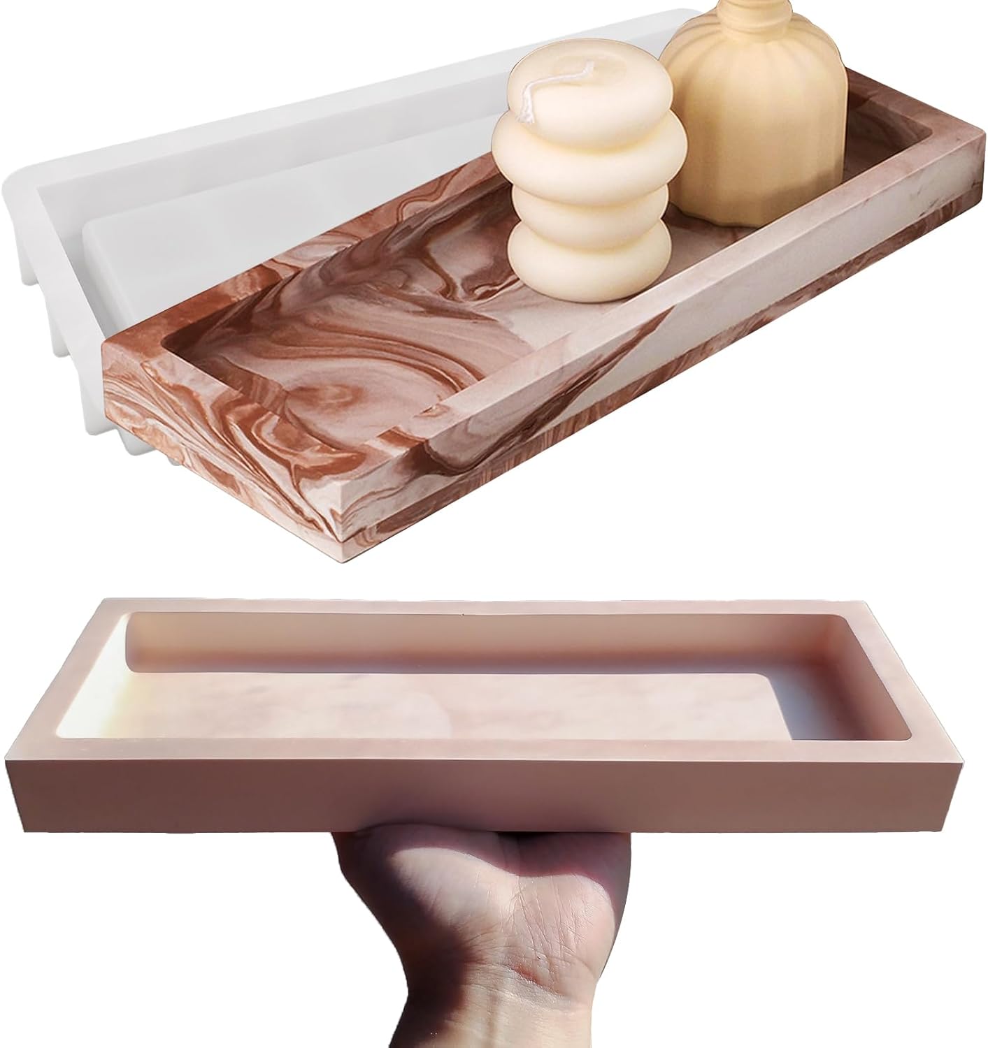 Wehous Large Rectangular Tray Mold With Edges 123in