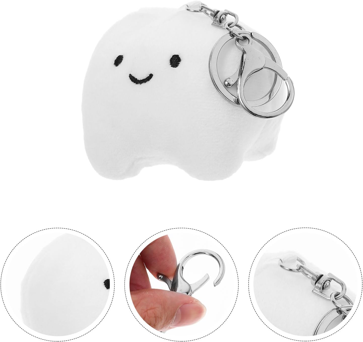 LUOZZY Plush Tooth Keychain for Key Bag Backpack