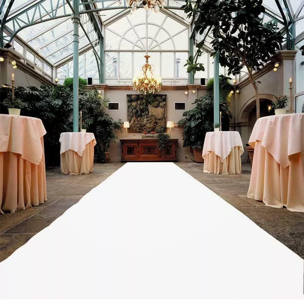 RZMY White Wedding Aisle Runner 33ft x 328ft