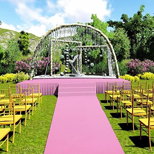 Pink Wedding Aisle Runner Carpet 2mm Thick