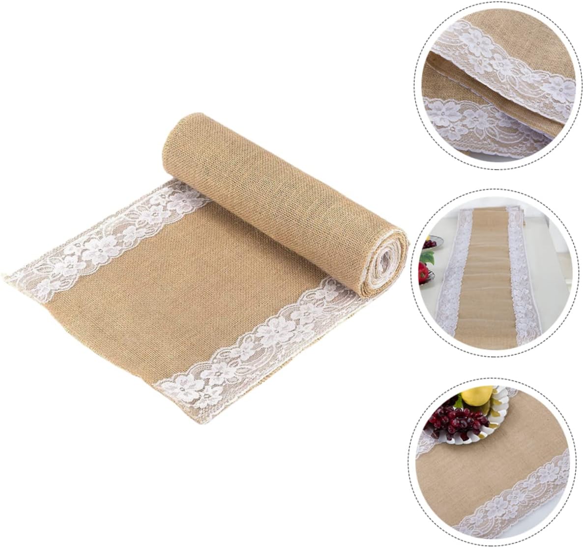 RORPOIR Lace Table Runner for Rustic Weddings and Events