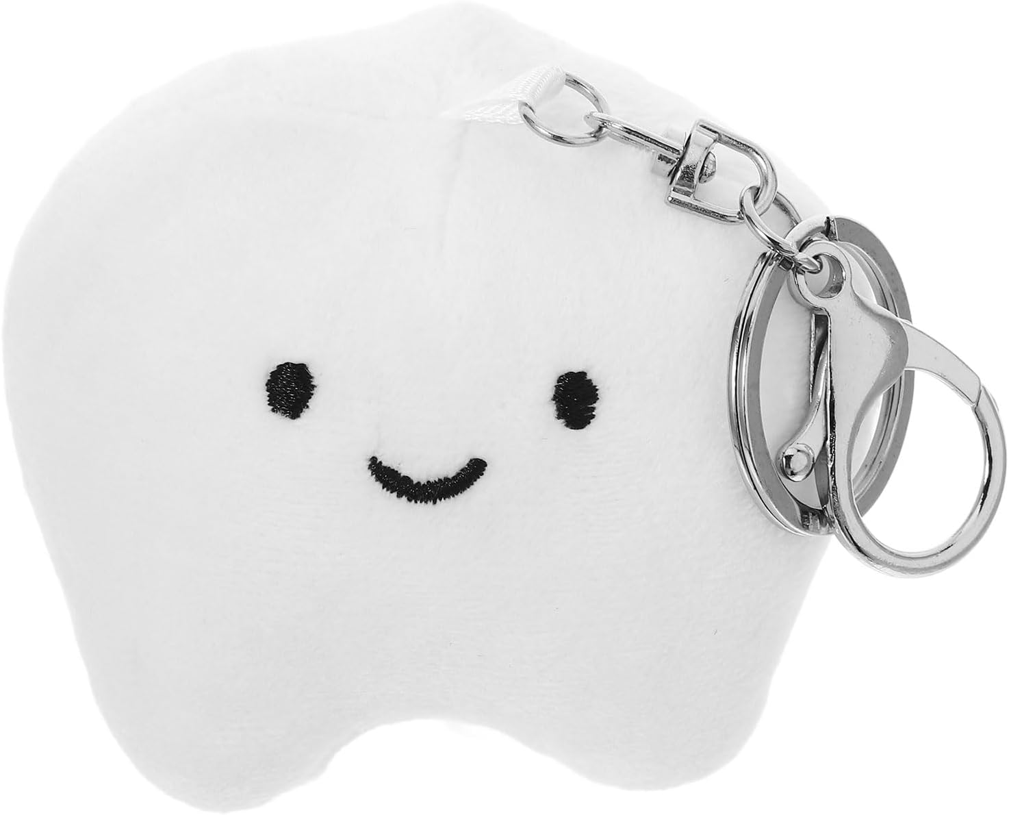 LUOZZY Plush Tooth Keychain for Key Bag Backpack