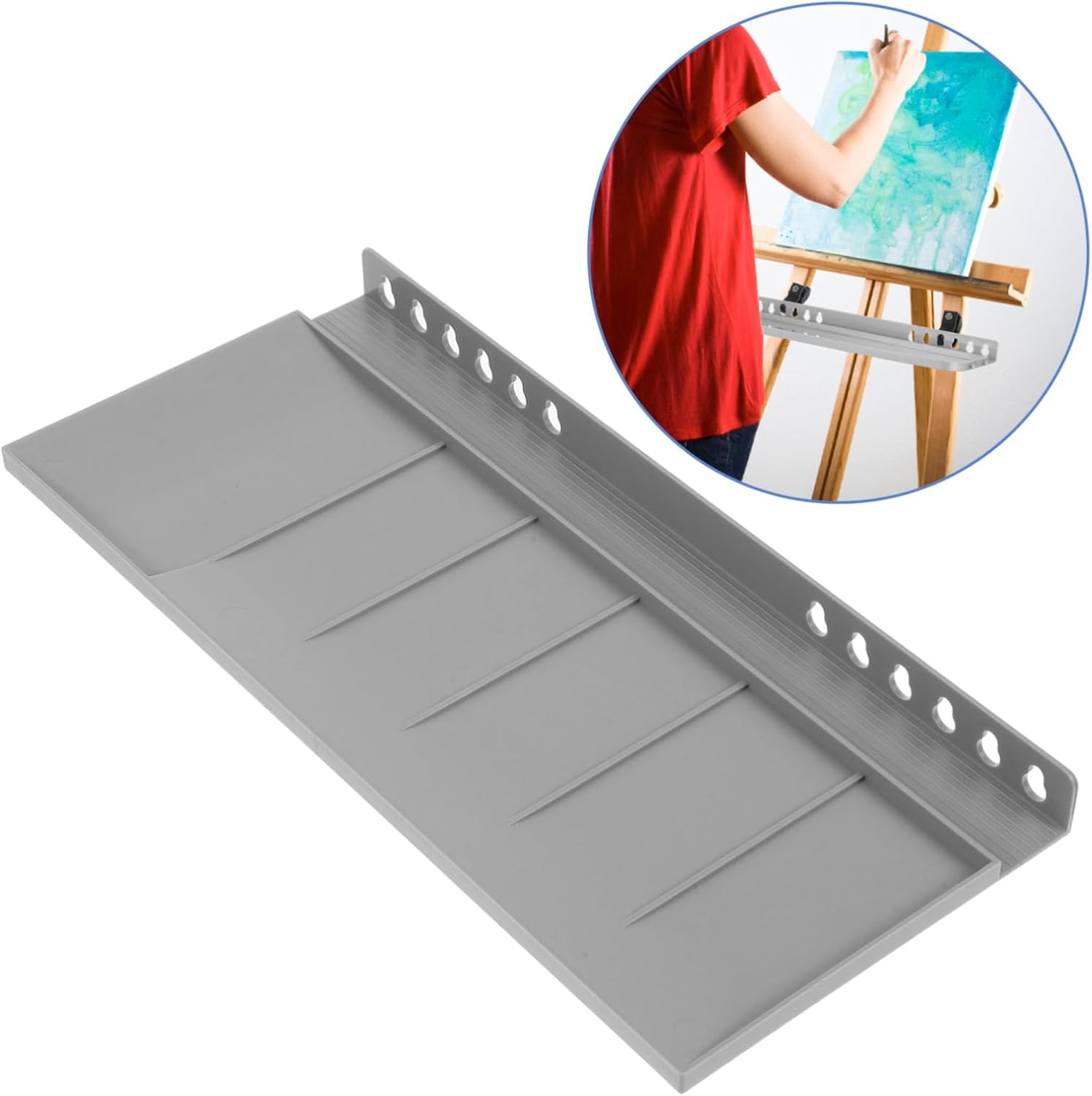 STOBOK Multi-Use Easel Tray for Artists
