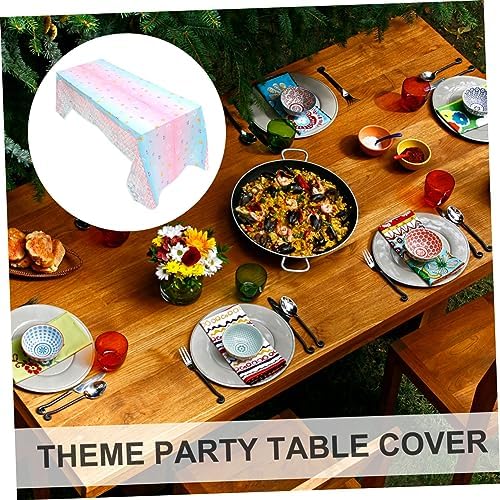 Unomor Mermaid Themed Birthday Tablecloth for Boys and Girls