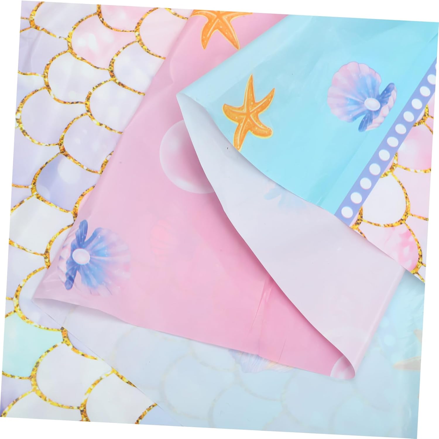 ULDIGI Disposable Mermaid Tablecloth for Birthday Parties