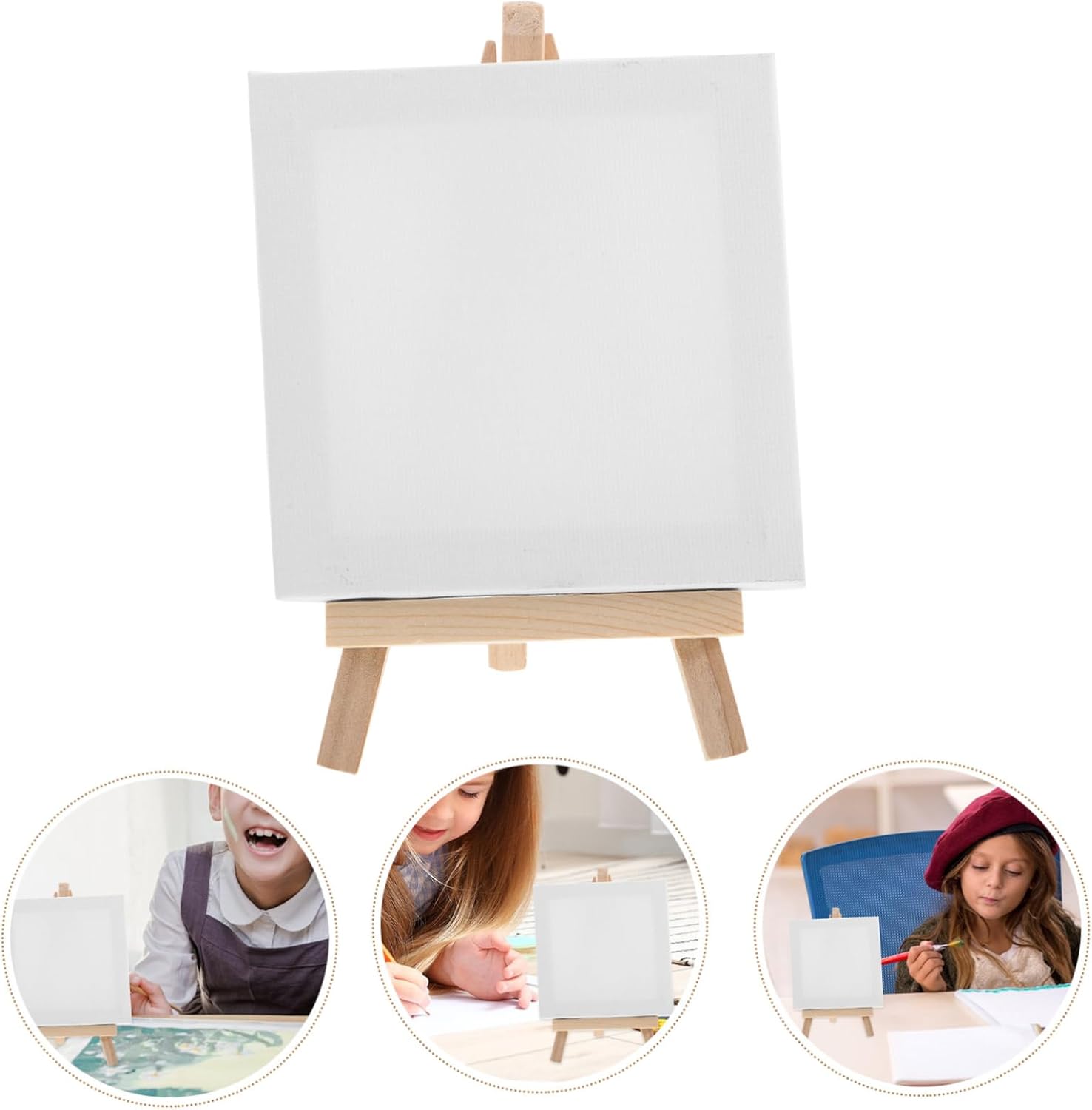 NUOBESTY Mini Painting Kit with Display Easel for Kids