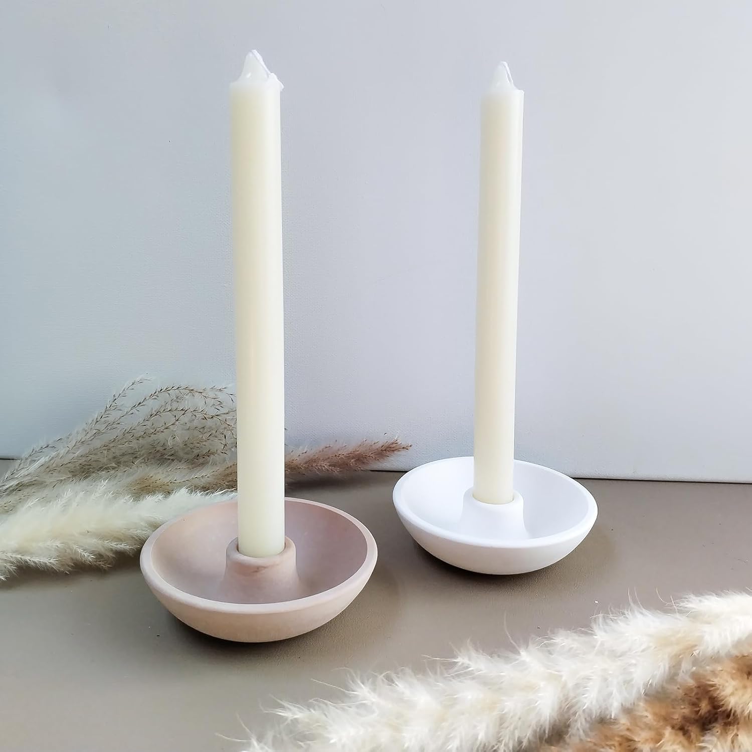 Wehous Round Candle Holder Mold for Resin Casting