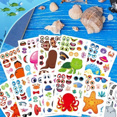 Ocean Stickers for Kids 48 Sheets Creative Sea Creatures
