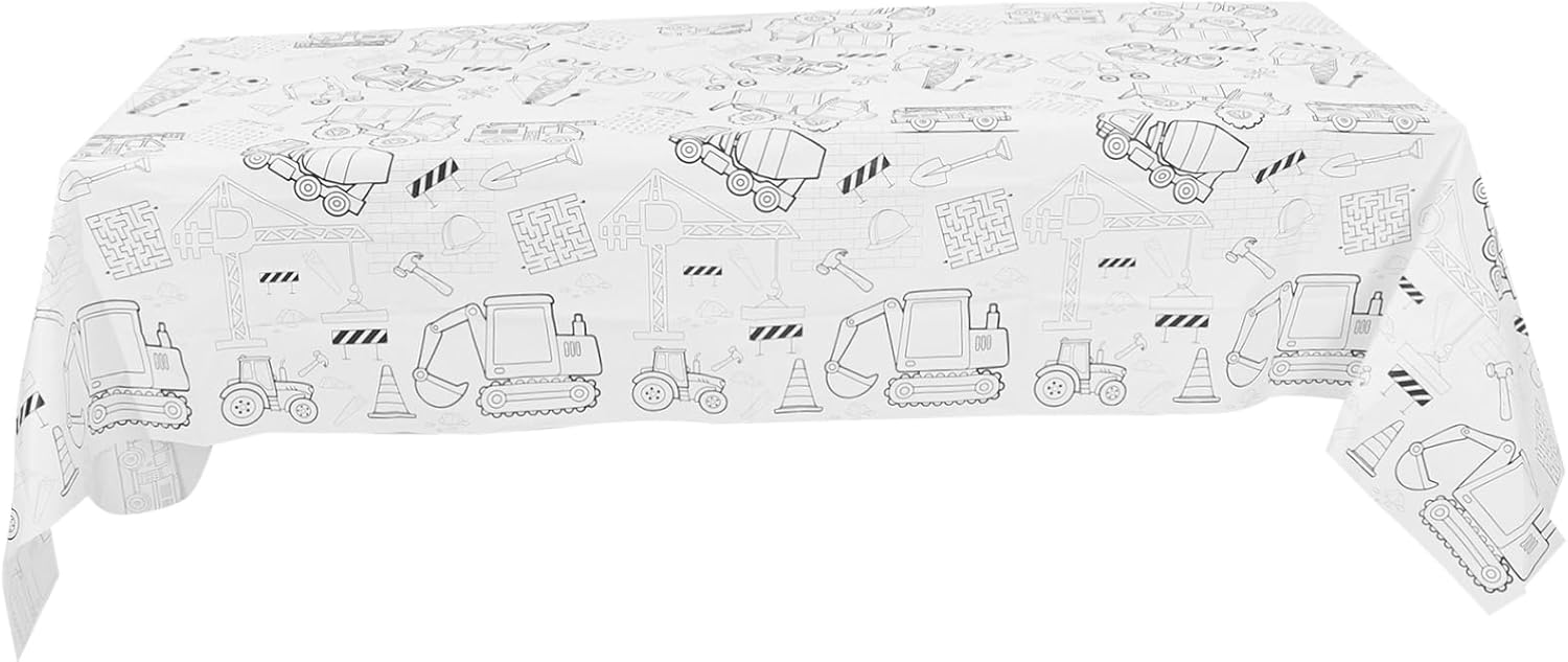 Birthday Coloring Tablecloth for Parties and Celebrations