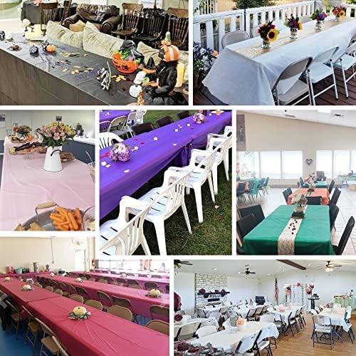 Allgala 12-Pack Premium Plastic Table Covers Red 54x108