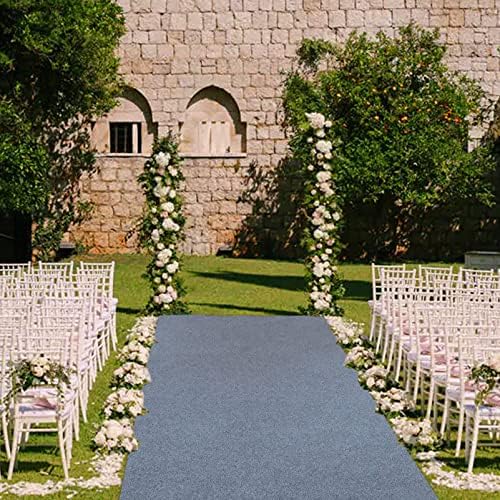 KAMPCO Gray Aisle Runners for Outdoor Weddings and Parties