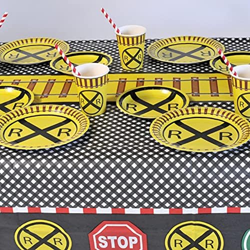 Havercamp Train Tablecloth for Kids Birthday Party