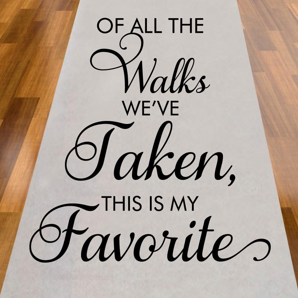 My Favorite Aisle Runner for Weddings