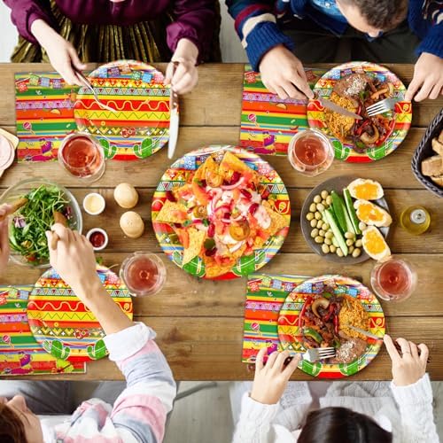 108 Pcs Mexican Fiesta Decorations for 36 Guests