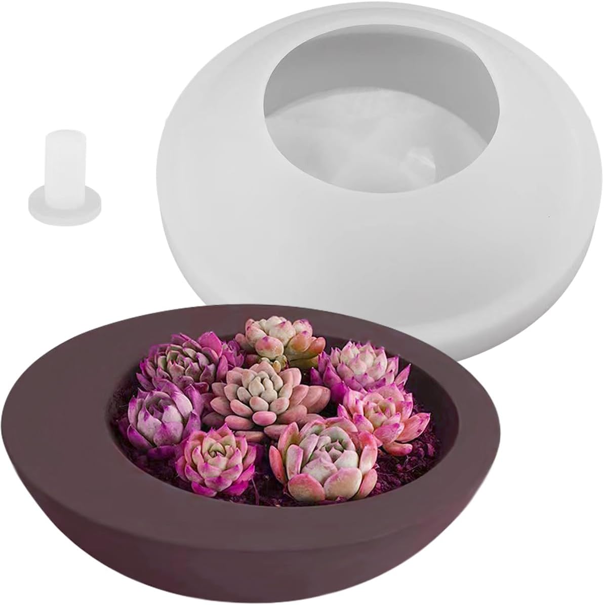 Large Round Resin Casting Mold for Candle Holders and Storage