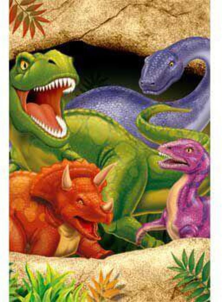 Creative Converting Dino Blast Table Cover 54x108 Inch