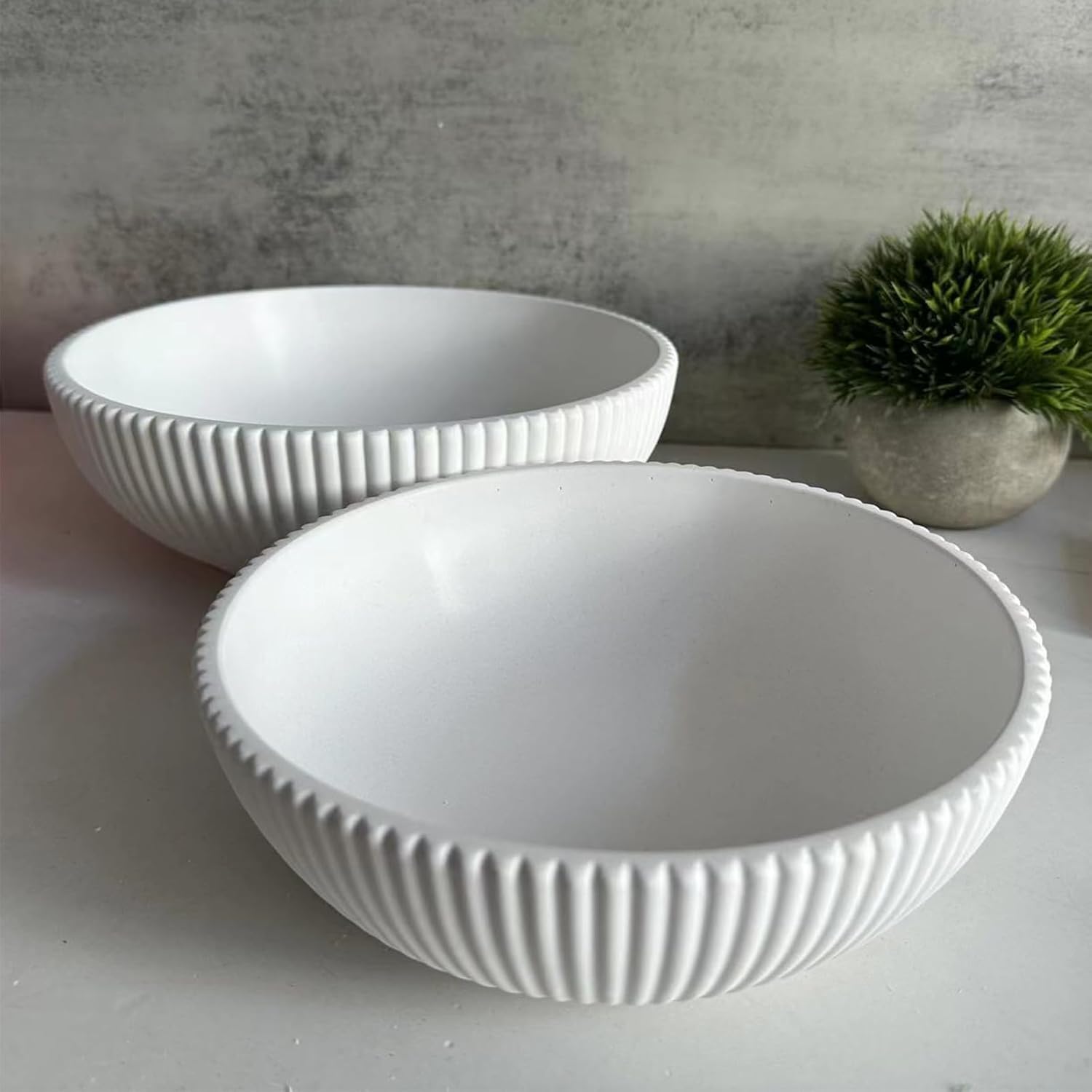 Wehous Large Round Silicone Mold for Candle and Storage