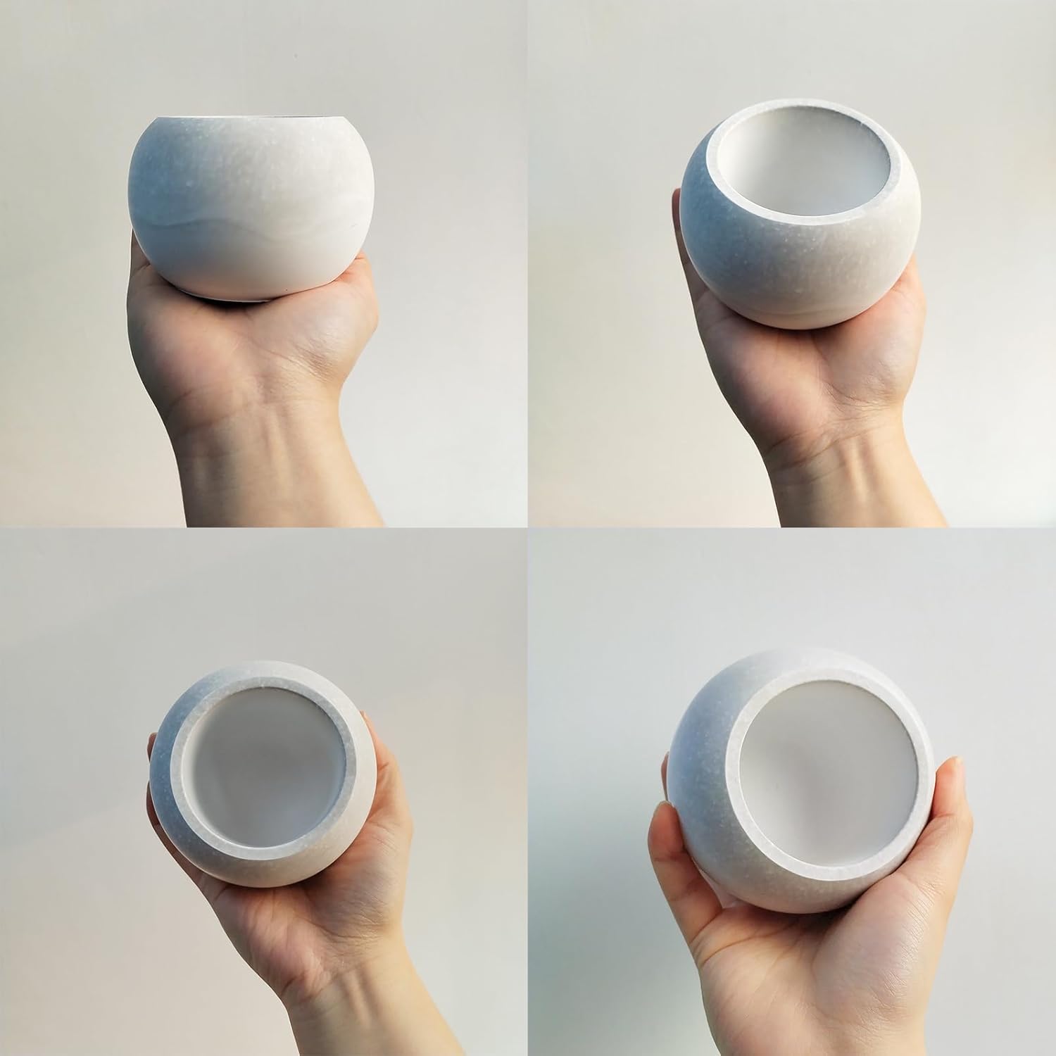 Wehous Round Candle Jar Silicone Resin Mold