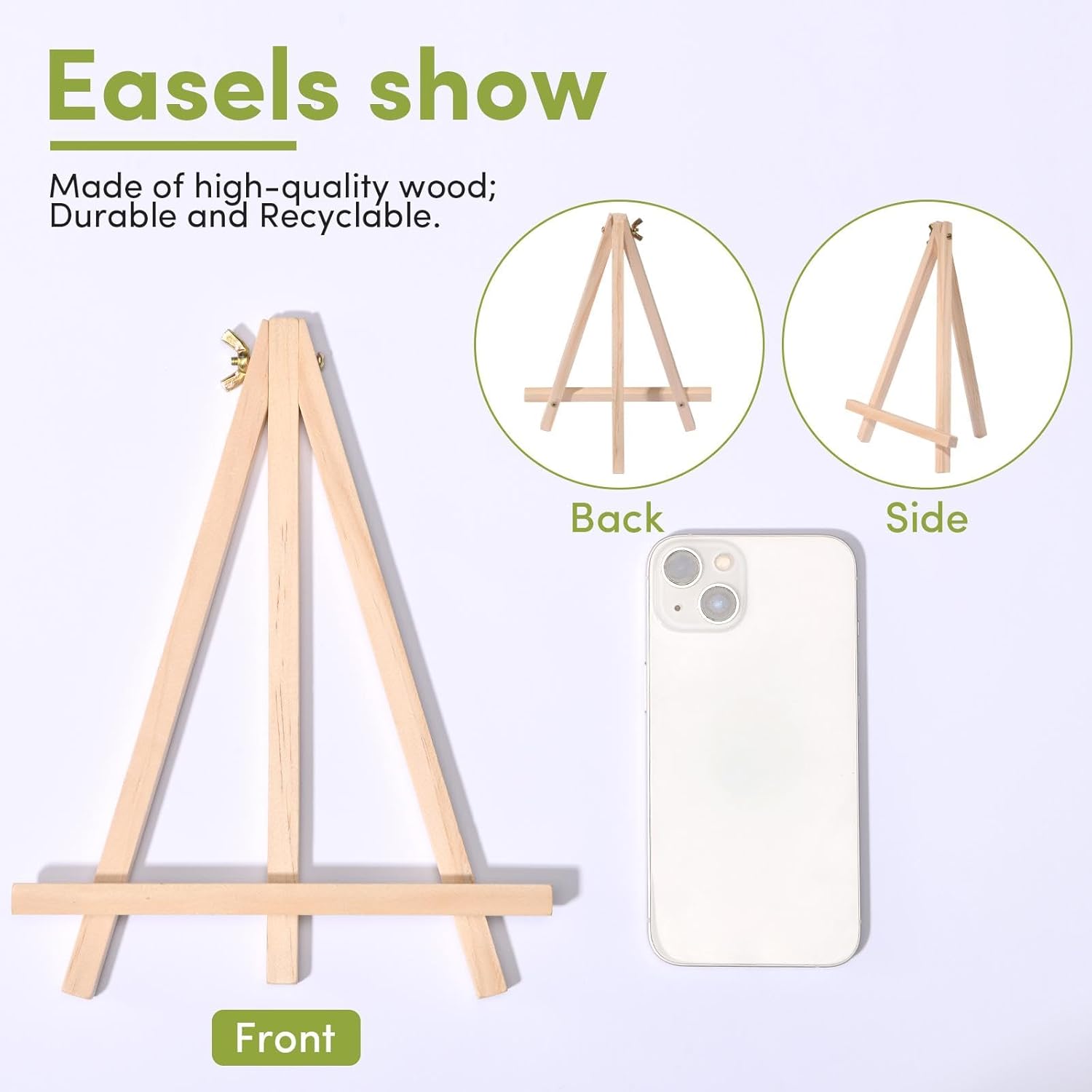 12 Pack Mini Wooden Easel for Painting Display