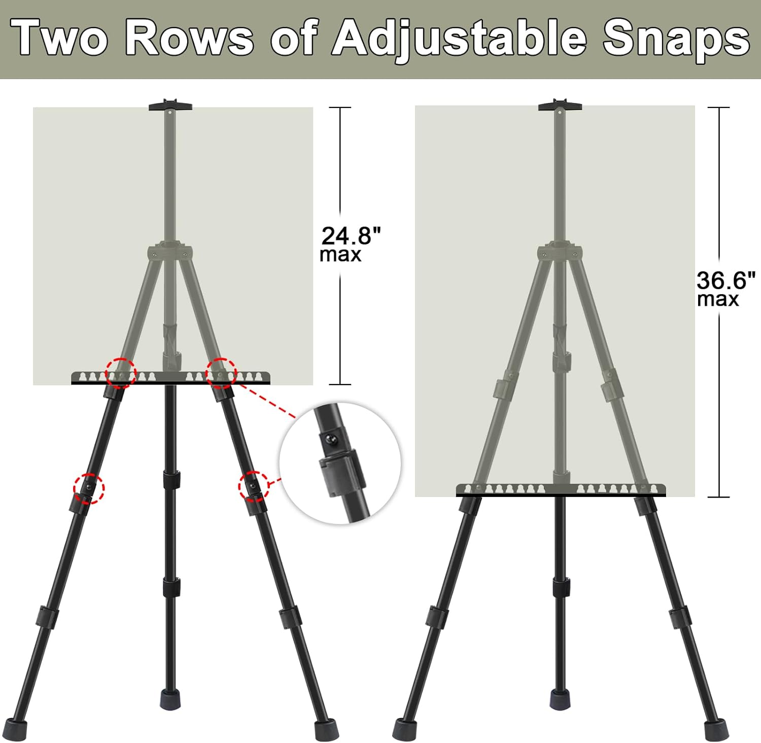Adjustable Aluminum Art Easel Stand for Painting and Display