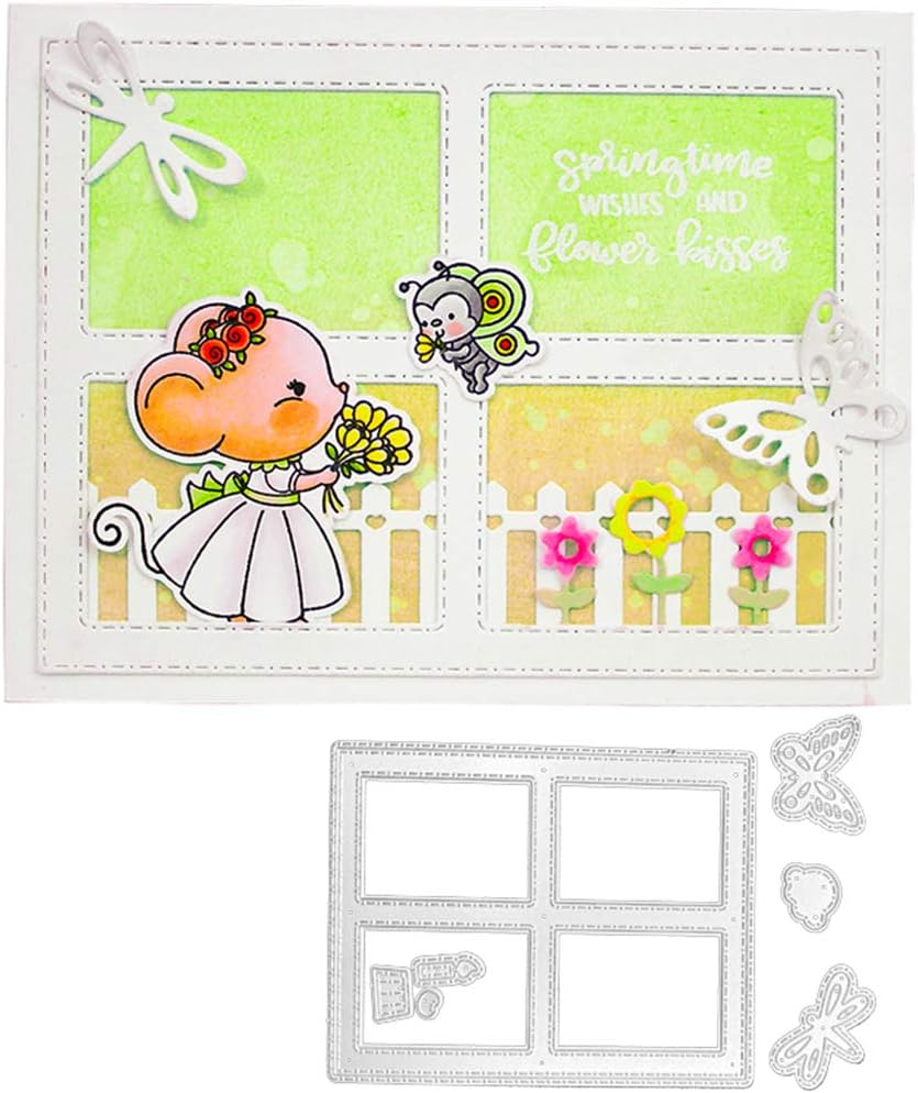 Happy Easter Bunny Metal Die-Cutting Stencil DIY Scrapbooking Stamp