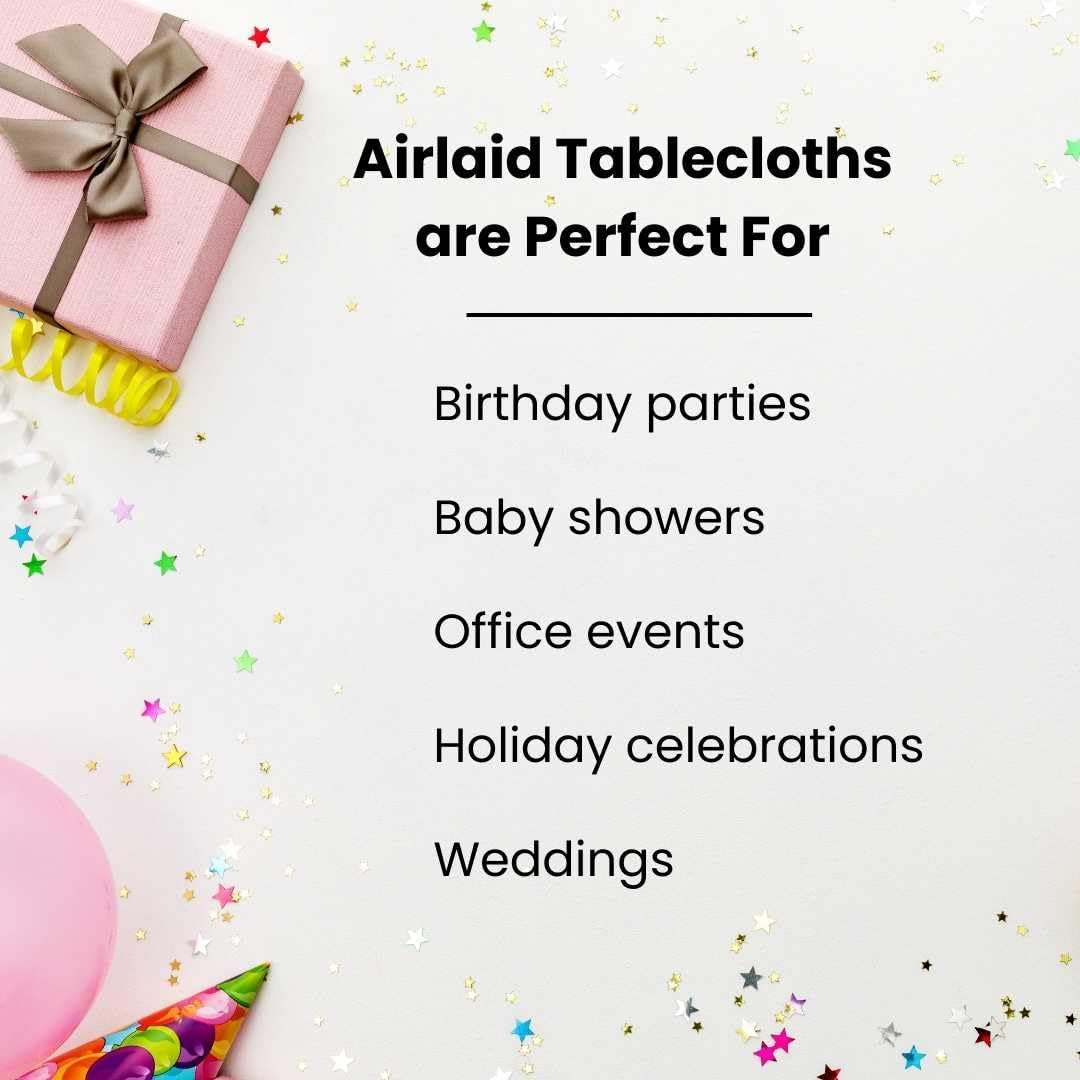 Fair Goods Airlaid 100 Paper Tablecloths 70 X 48