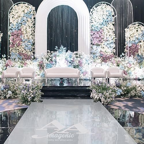 Bazargame Silver Aisle Runner Wedding Carpet 33x33ft