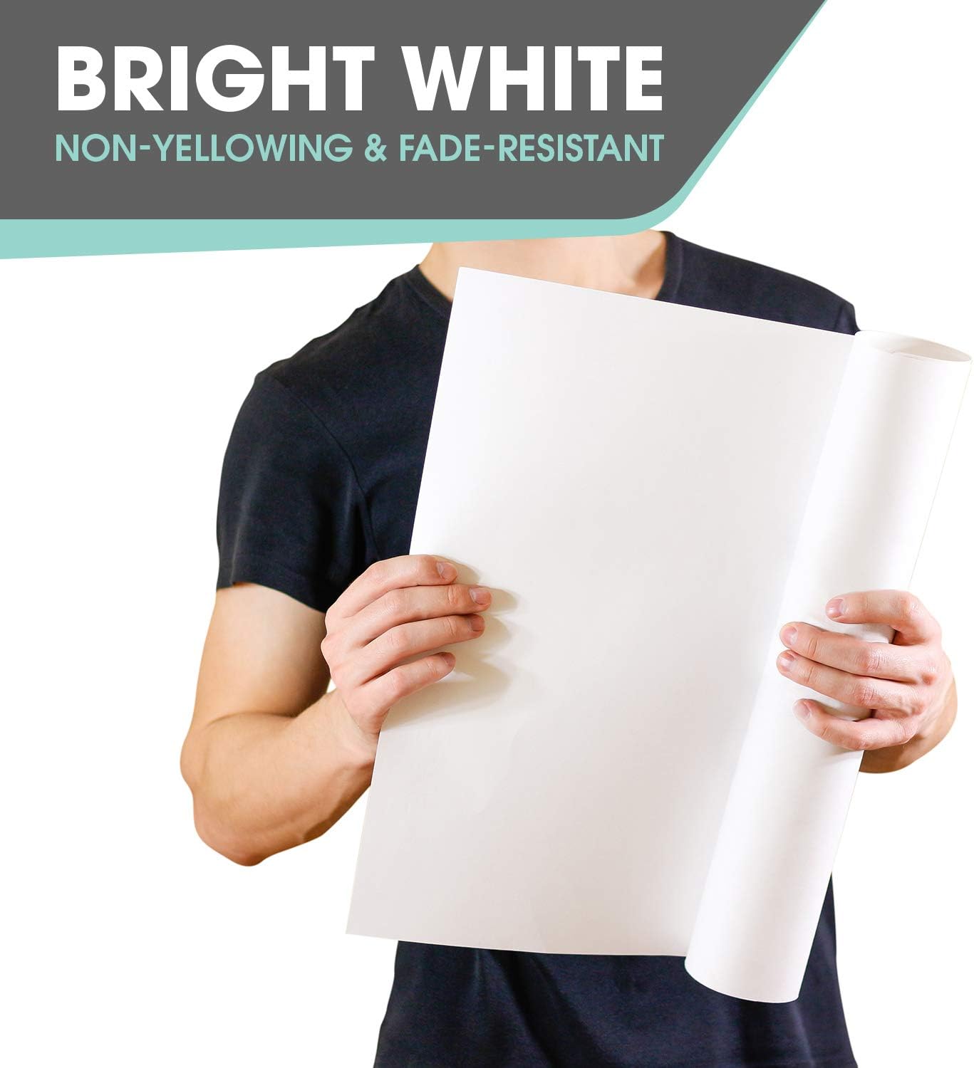 White Art Easel Paper Roll 18x75 Feet
