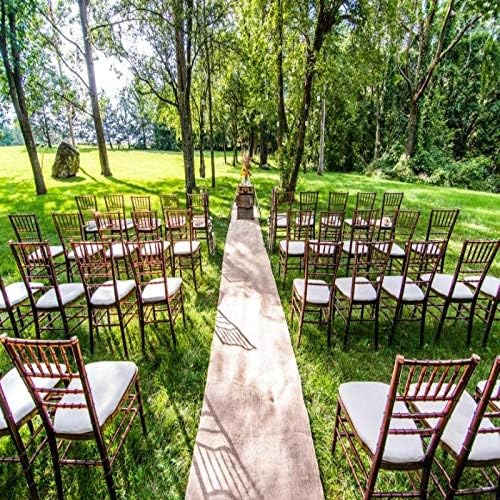 AK Trading Co 36 x 100ft Natural Jute Burlap Aisle Runner